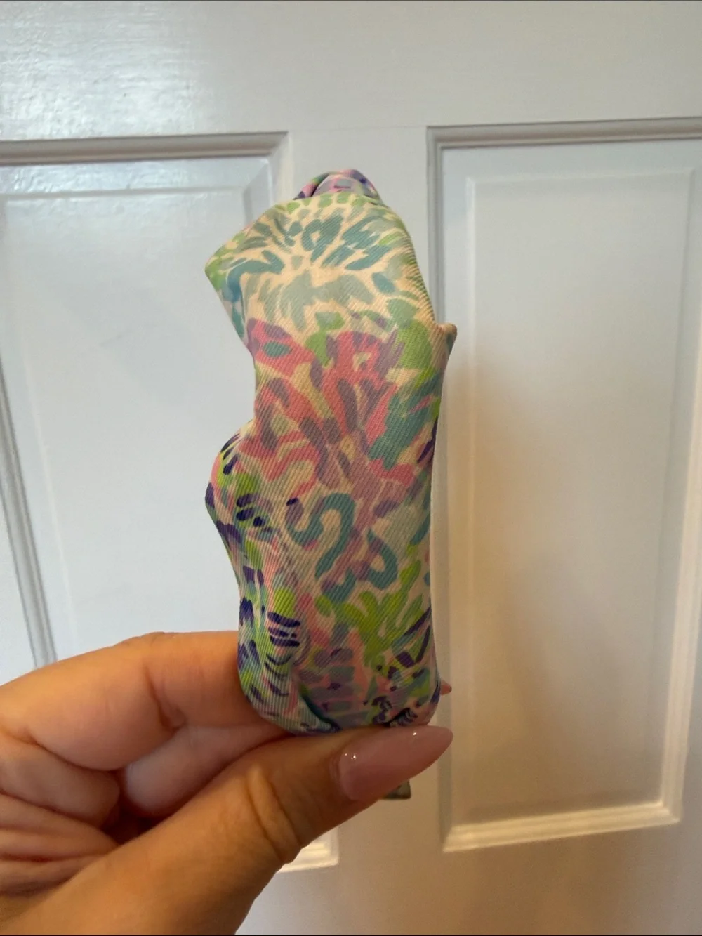 Kids Floral Knot Headband - Lavender & Aqua